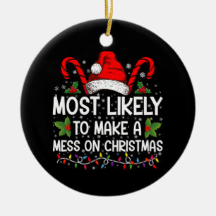 Wahrscheinlich macht es am Weihnachtstag ein Durch Keramik Ornament