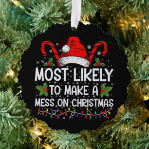 Wahrscheinlich macht es am Weihnachtstag ein Durch Ornament Karte