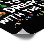 Wahrscheinlich mit den Elfen Elf trinken C Poster (Ecke)