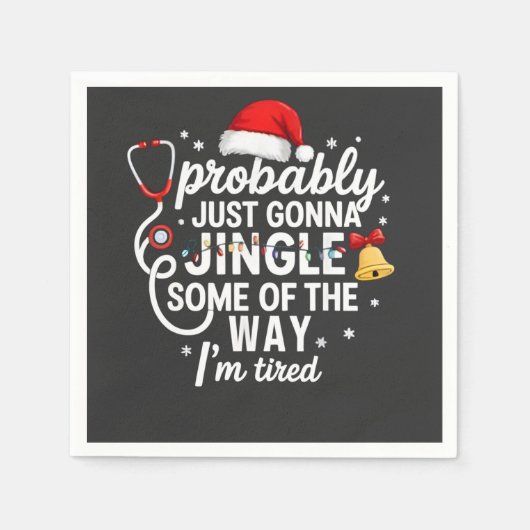 Wahrscheinlich nur Gonna Jingle einige der Art Nur Serviette (Vorderseite)