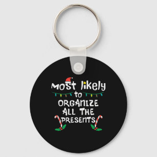 Wahrscheinlich organisiert Geschenke Weihnachten X Schlüsselanhänger