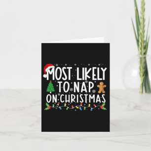 Wahrscheinlich pennt er/sie an Weihnachten - Lusti Karte