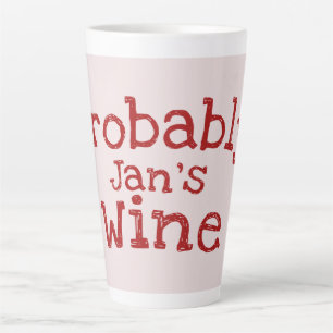 Wahrscheinlich Personalisierter Wein (Jans) Milchtasse