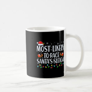 Wahrscheinlich Race Santa's Sleigh Familie Weihnac Kaffeetasse