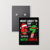 Wahrscheinlich sagt man 67 Meme Weihnachten Button (Vorderseite/Rückseite)