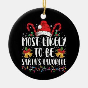 Wahrscheinlich Santa Claus' Lieblings-Comedy-Weihn Keramik Ornament