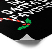 Wahrscheinlich Santas Lieblings Weihnachts Weihnac Poster (Ecke)