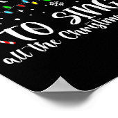 Wahrscheinlich singt alle Weihnachtslieder Poster (Ecke)