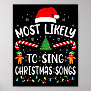 Wahrscheinlich singt die Familie Weihnachtslieder  Poster