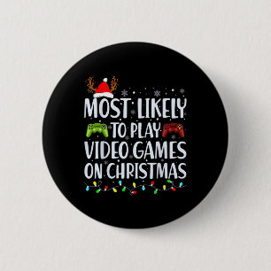 Wahrscheinlich spielen Video-Spiel auf Weihnachten Button