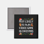Wahrscheinlich spielen Videospielfamilie passt Chr Magnet (Vorderseite/Rückseite)