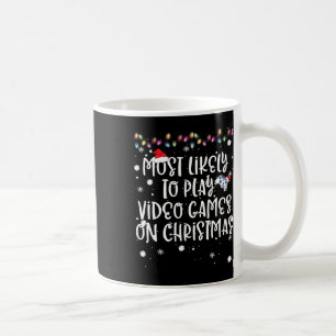 Wahrscheinlich spielt am Weihnachtstag Videospiele Kaffeetasse