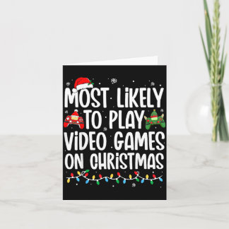 Wahrscheinlich spielt am Weihnachtstag Videospiele Karte