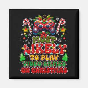 Wahrscheinlich spielt am Weihnachtstag Videospiele Magnet