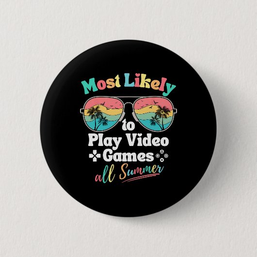 Wahrscheinlich spielt er den ganzen Sommer über Vi Button (Vorderseite)