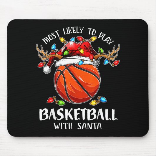 Wahrscheinlich spielt mit dem Weihnachtsmann Baske Mousepad (Vorne)