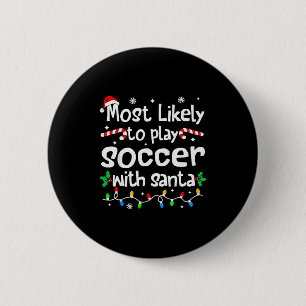Wahrscheinlich spielt mit dem Weihnachtsmann Fußba Button