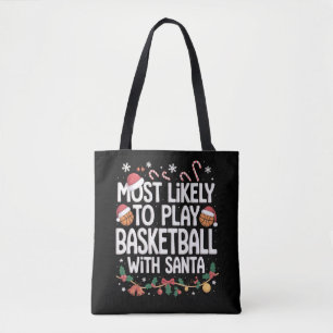 Wahrscheinlich spielt mit der Familie Santa Basket Tasche