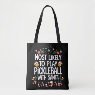 Wahrscheinlich spielt mit Santa Familie Pickleball Tasche