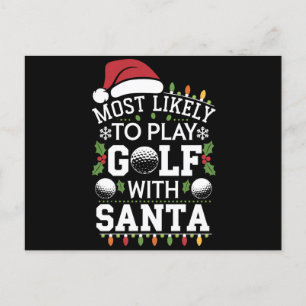Wahrscheinlich spielt mit Santa Familie Xmas Feiertagspostkarte