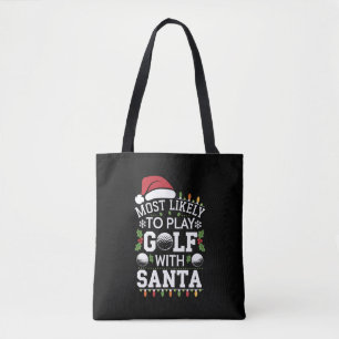 Wahrscheinlich spielt mit Santa Familie Xmas Tasche