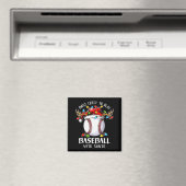 Wahrscheinlich spielt mit Santa Weihnachten Baseba Magnet (In Situ (Geschirrspüler))