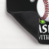 Wahrscheinlich spielt mit Santa Weihnachten Baseba Mousepad (Ecke)
