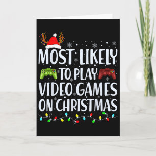 Wahrscheinlich spielt Video Game An Weihnachten Sa Karte