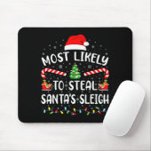 Wahrscheinlich stiehlt Weihnachtsmann-Schlitten Fa Mousepad (Mit Mouse)