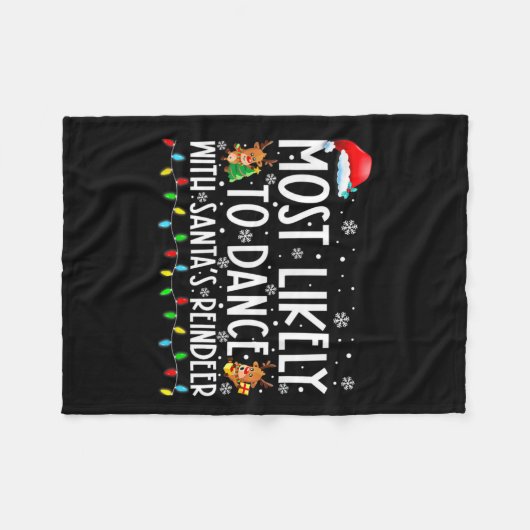 Wahrscheinlich tanzt man mit der Familie der Renti Fleecedecke (Vorderseite (Horizontal))