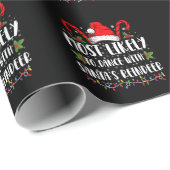 Wahrscheinlich tanzt man mit der Familie der Renti Geschenkpapier (Rolleneckpunkt)