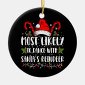 Wahrscheinlich tanzt man mit der Familie der Renti Keramik Ornament (Vorne)