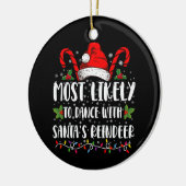 Wahrscheinlich tanzt man mit der Familie der Renti Keramik Ornament (Links)