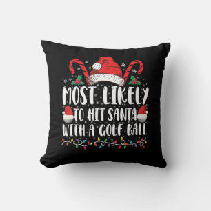 Wahrscheinlich trifft den Weihnachtsmann mit einem Kissen
