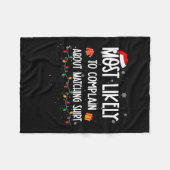 Wahrscheinlich über den passenden Weihnachtsspass  Fleecedecke (Vorderseite (Horizontal))