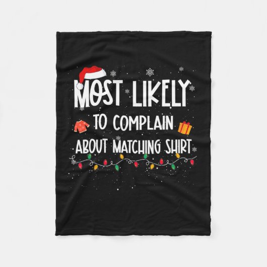 Wahrscheinlich über den passenden Weihnachtsspass  Fleecedecke (Vorderseite)