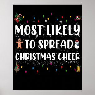 Wahrscheinlich verbreitet Weihnachtsstimmung Famil Poster