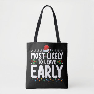 Wahrscheinlich Verlasse Frühweihnachtsfamilie Tasche