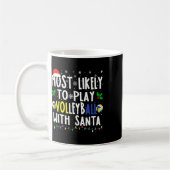 Wahrscheinlich Volleyball mit Weihnachtsmann spiel Kaffeetasse (Links)