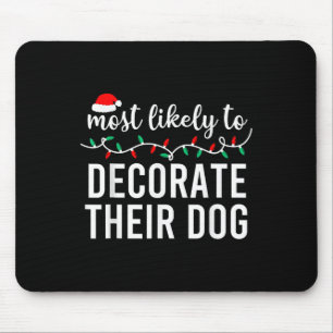 Wahrscheinlich Weihnachten passende Familien-Pyjam Mousepad