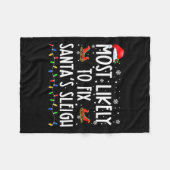 Wahrscheinlich Weihnachten Weihnachten Weihnachten Fleecedecke (Vorderseite (Horizontal))