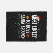 Wahrscheinlich Weihnachten Weihnachten Weihnachten Fleecedecke (Vorderseite (Horizontal))