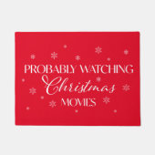 Wahrscheinlich Weihnachtsfilme Willkommen sehen Fußmatte (Vorderseite)