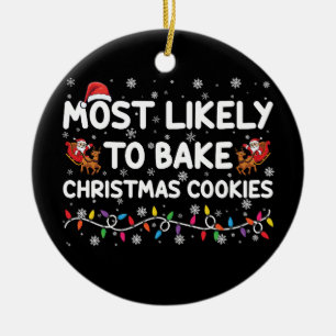 Wahrscheinlich Weihnachtskekse backen Weihnachtsbä Keramik Ornament
