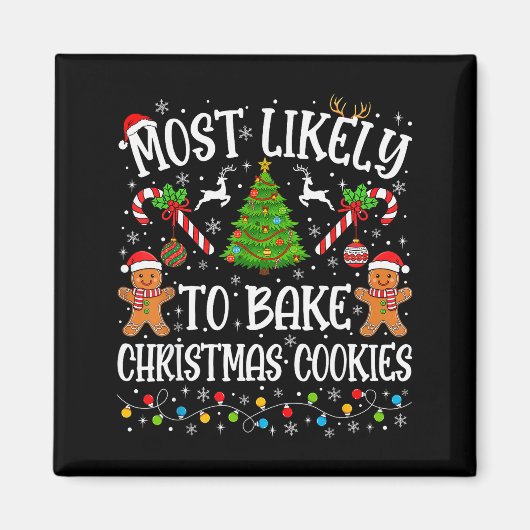 Wahrscheinlich Weihnachtsplätzchen backt Familient Magnet (Vorne)