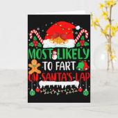 Wahrscheinlich wird auf dem Schoß des Weihnachtsma Karte (Gelbe Blume)