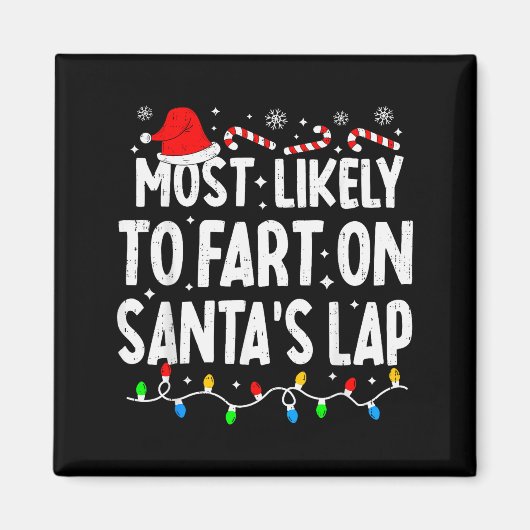 Wahrscheinlich wird auf dem Schoß des Weihnachtsma Magnet (Vorne)