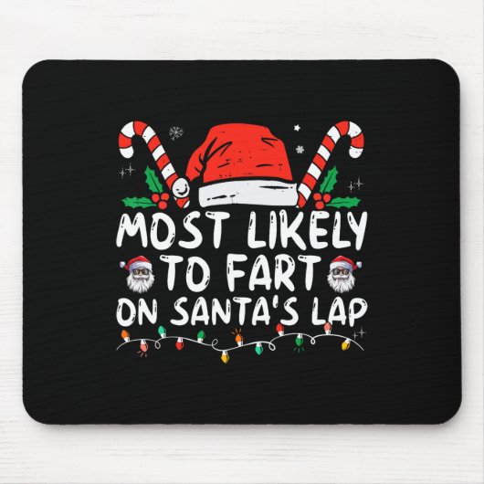 Wahrscheinlich wird auf dem Schoß des Weihnachtsma Mousepad (Vorne)