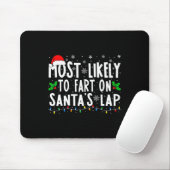 Wahrscheinlich wird auf dem Schoß des Weihnachtsma Mousepad (Mit Mouse)