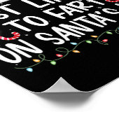 Wahrscheinlich wird auf dem Schoß des Weihnachtsma Poster (Ecke)